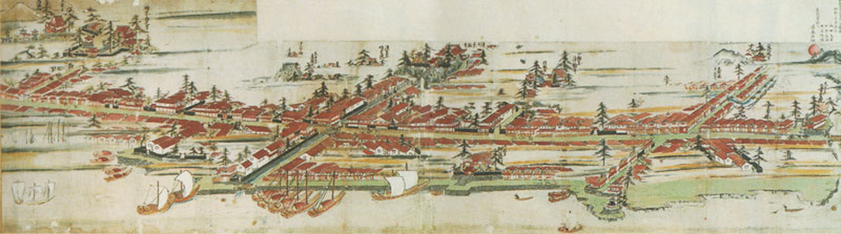 大石田町俯瞰図